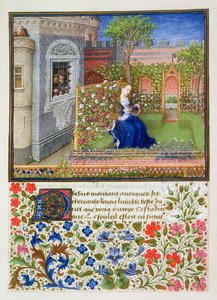 Emília em seu jardim, 1468 de Unbekannt