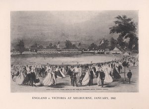Inglaterra v Victoria em Melbourne, Austrália, janeiro de 1862 1912 de Unbekannt