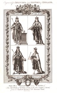 Reis ingleses com brasões, século XVIII de Unbekannt