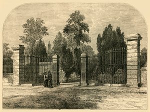 Entrada ao cemitério de Brompton, c1876. de Unbekannt