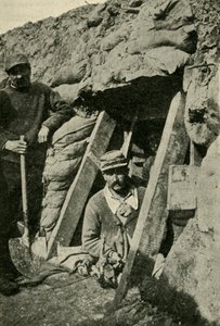 Entrada para uma seiva ao longo da frente francesa, Primeira Guerra Mundial, 1915, c1920. de Unbekannt