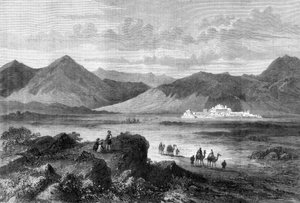 Entrada para o Khyber Pass e Fort of Jamrood, Afeganistão, 1878 de Unbekannt