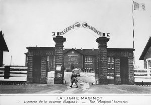 Entrada para o quartel Maginot, Maginot Line, França, c1935-1940 de Unbekannt