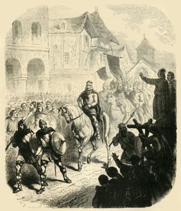 Entrada de Charles Martel em Paris, depois de derrotar os sarracenos, 732AD, 1890. de Unbekannt