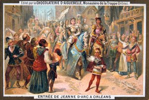 Entrada de Joana d&39;Arc em Orleans, 1429, século XIX de Unbekannt