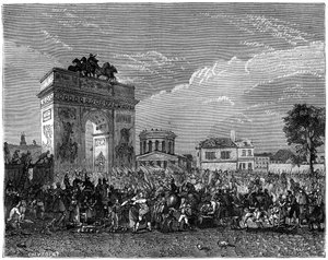 Entrada da Guarda Nacional em Paris, após a campanha da Prússia, 1807 1882-1884 de Unbekannt