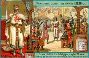 Episódios da história da Bélgica até o século XIII: Godfrey of Bouillon, c1900 de Unbekannt
