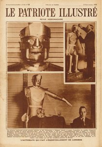 Eric, o primeiro robô britânico na Exposição da Society of Model Engineers em Londres, 1928. de Unbekannt