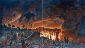 Erupção do Vesúvio, 1776 de Unbekannt