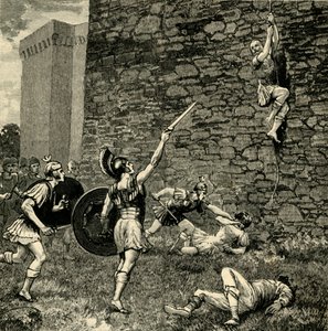 Fuga de Marius, o Jovem, em Praeneste, 1890. de Unbekannt