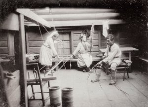 Vida cotidiana do povo Mari, Rússia, c1880s-c1890s de Unbekannt