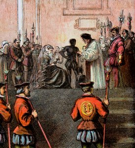 Execução de Maria, rainha da Escócia, 1587, c1850 de Unbekannt