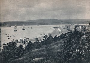 Exmouth - vista mostrando a praia e a margem oposta, 1895 de Unbekannt