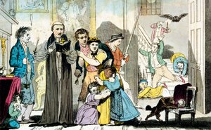 Exorcismo por sino, livro e vela, 1816 de Unbekannt