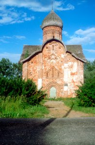 Exterior de uma igreja, Novgorod, Rússia de Unbekannt