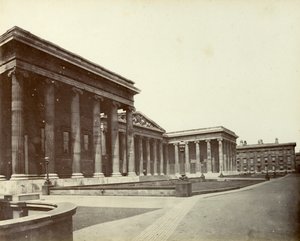 Exterior do Museu Britânico, Great Russell Street, Londres, 1887 de Unbekannt