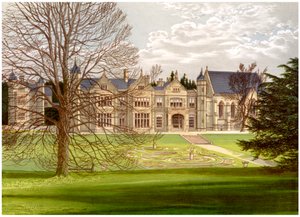 Exton House, Rutland, casa do conde de Gainsborough, c1880 de Unbekannt