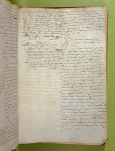 Extrato dos registros da Conciergerie da condenação à morte por execução e queima da Marquesa de Brinvilliers, abril de 1673 (caneta e tinta sobre papel) de Unbekannt