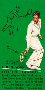 FHD Wilde - Meia Voleio de Backhand, c1935. de Unbekannt
