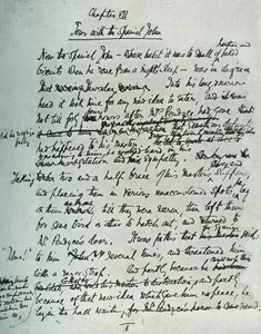 Página de fac-símile do MS para The Country House, por John Galsworthy, 1907, 1928. de Unbekannt