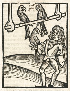 Falconer com goshawks de Unbekannt