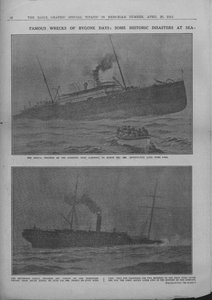 Famosos destroços de dias passados: alguns desastres históricos no mar, 20 de abril de 1912. de Unbekannt