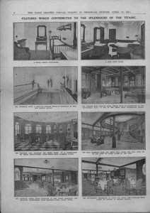 Recursos que contribuíram para os esplendores do Titanic, em 20 de abril de 1912. de Unbekannt