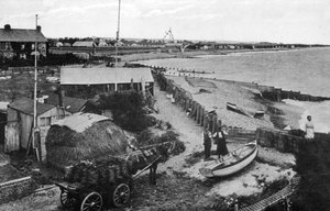 Praia de Felpham, perto de Bognor Regis, West Sussex, início do século XX de Unbekannt