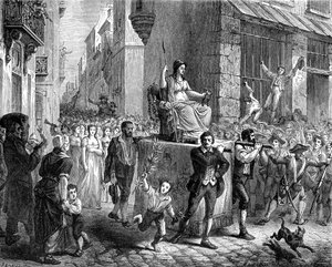 Festival da Razão, Paris, 1793 1882-1884 de Unbekannt