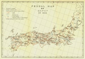 Mapa feudal do Japão em 1615, 1903. de Unbekannt