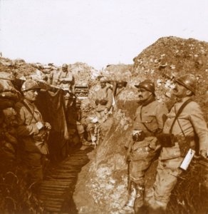 Unidade de combate, Ville-sur-Tourbe, norte da França, c1914-c1918 de Unbekannt