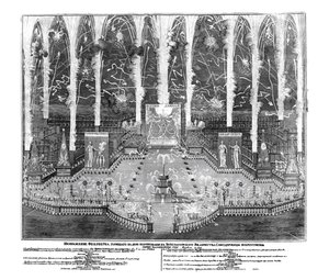 Fogos de artifício por ocasião da coroação de Anna Ioannovna em 30 de abril de 1730, 1730 de Unbekannt