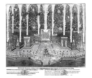 Fogos de artifício por ocasião da coroação de Anna Ioannovna em 30 de abril de 1730, 1730 de Unbekannt