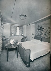 Cabine de luxo de primeira classe a bordo de Victoria, 1931 de Unbekannt