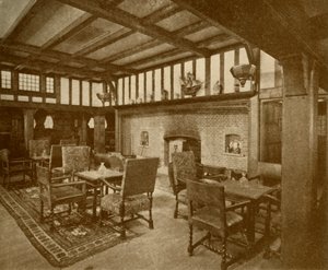 Sala para fumantes de primeira classe na Cunard Liner Franconia,. de Unbekannt