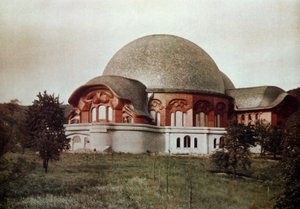 Primeiro Goetheanum, vista frontal sul, Dornach, Suíça, 1922 de Unbekannt