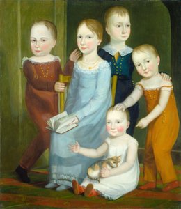 Cinco Filhos da Família Budd, c. 1818. de Unbekannt