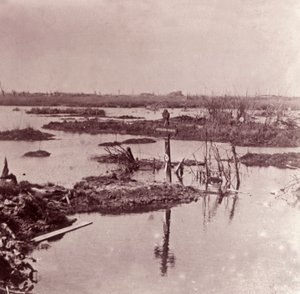 Inundações, Flandres, Bélgica, c1914-c1918 de Unbekannt