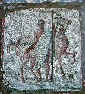 Mosaico de piso de uma vila romana de Unbekannt