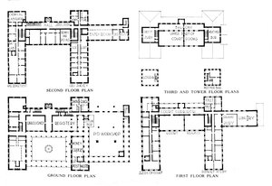 Plantas baixas, edifício federal, Honolulu, Havaí, 1924 de Unbekannt