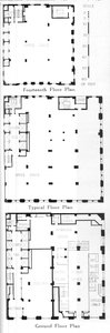 Plantas baixas, edifício Johns-Manville, Nova York, 1924 de Unbekannt