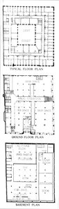 Plantas baixas, o edifício SW Straus & Co, Chicago, Illinois, 1924 de Unbekannt