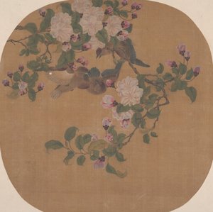Flores com pássaros. de Unbekannt