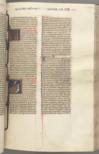 Fol. 194r, Judith, historiadora inicial A, Judith decapitando Holofernes, c. 1275-1300. de Unbekannt