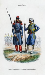 Legionário estrangeiro e atirador de elite nativo, Exército Francês na Argélia de Unbekannt