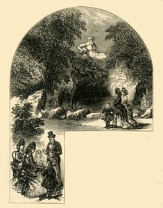 Fonte nos jardins de Surrey, c1878. de Unbekannt