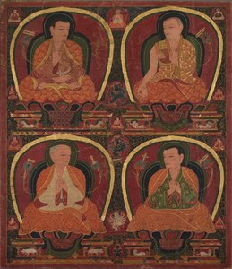 Quatro Mestres Sentados, c. 1450 de Unbekannt