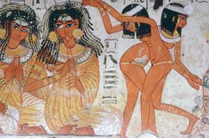 Fragmento de pintura de parede do túmulo de Nebamun, Tebas, Egito, 18ª Dinastia, c1350 aC de Unbekannt