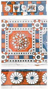 Fragmentos de pinturas murais, palácio de Tukulti-Ninurta I, Kar-Tukulti-Ninurta, Assíria, 1928. de Unbekannt