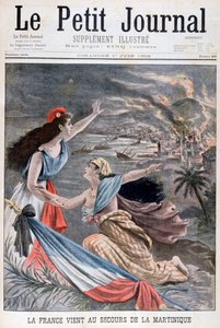 França assiste a Martinica, 1902 de Unbekannt